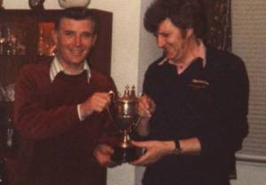 Richard with John Clark with a cup